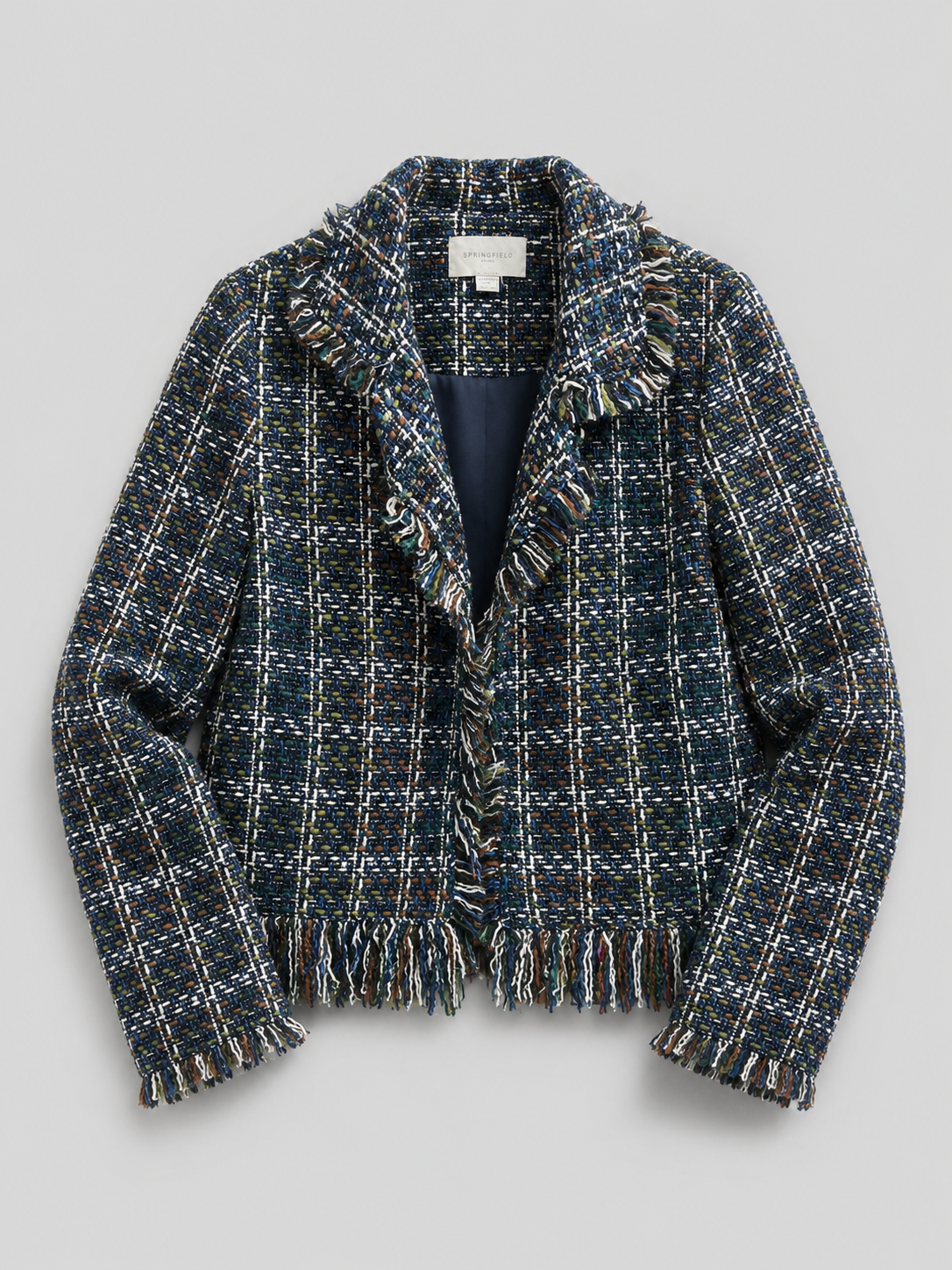 Springfield Tweed Jacket – Navy – Medium