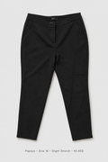 Papaya Slim Stretch Trousers – Size 16, black tapered ankle-length with angled pockets