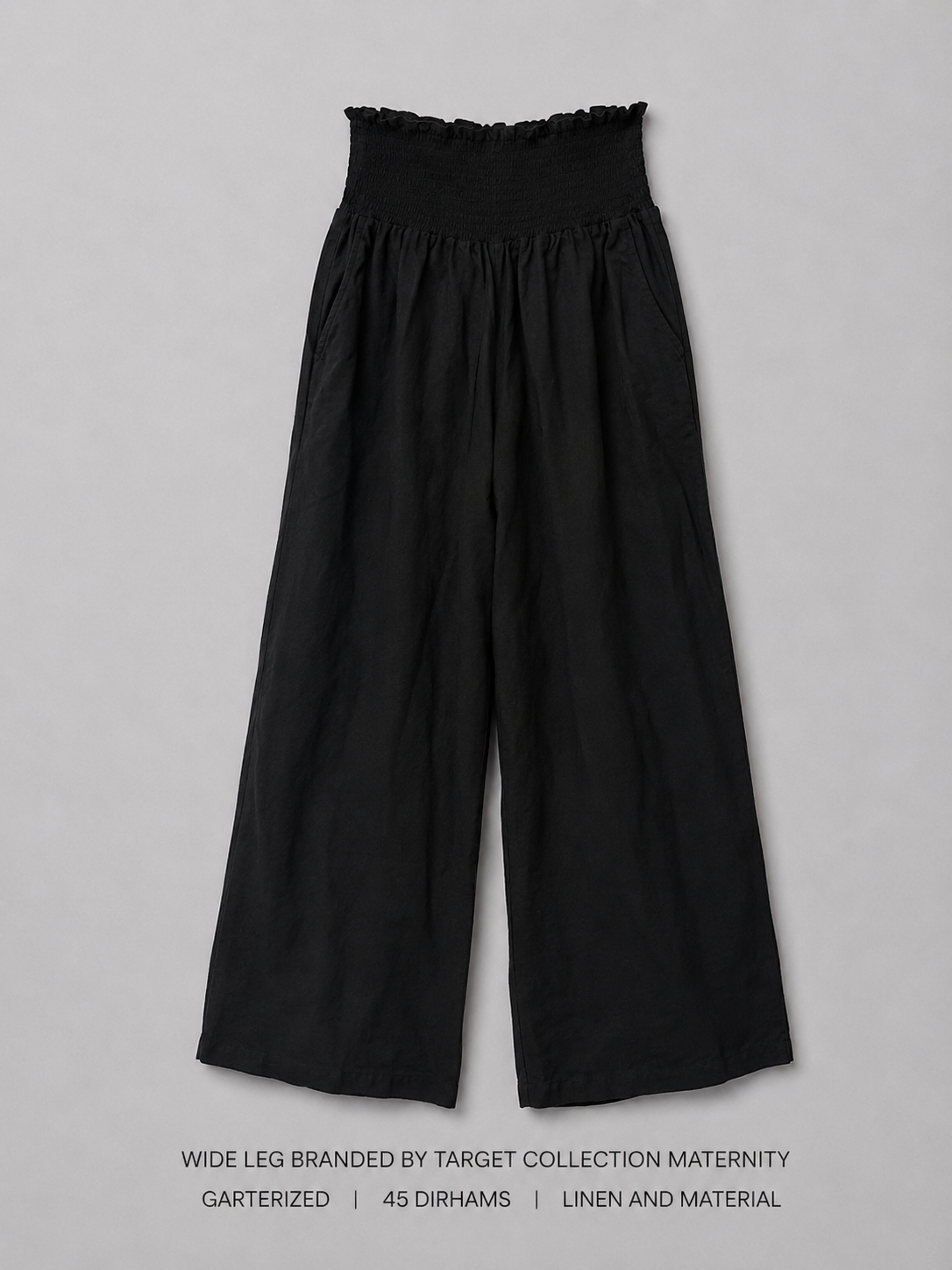 Target Collection Maternity Wide Leg Linen Trousers – Garterized