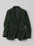 Zara Basic Corduroy Blazer Forest Green Small