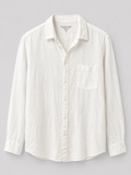 Monoprix Homme Premium Linen Shirt – White, Size M