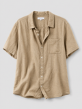 AERE 100% Linen Shirt – Khaki, Size S