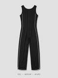 Utility Dungaree Wide-Leg Jumpsuit in Khaki