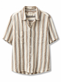 Mango striped linen shirt size M front view