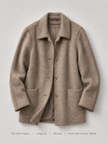 Wool Viscose Blend Jacket by El Corte Inglés in Oatmeal