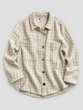Rockmans Checkered Tweed Jacket – Cream – Medium