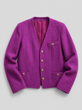 Elena Miro - Magenta Bouclé Blazer – Large