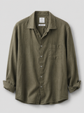 Peter Jackson Premium Linen Shirt – Olive Green, Size L