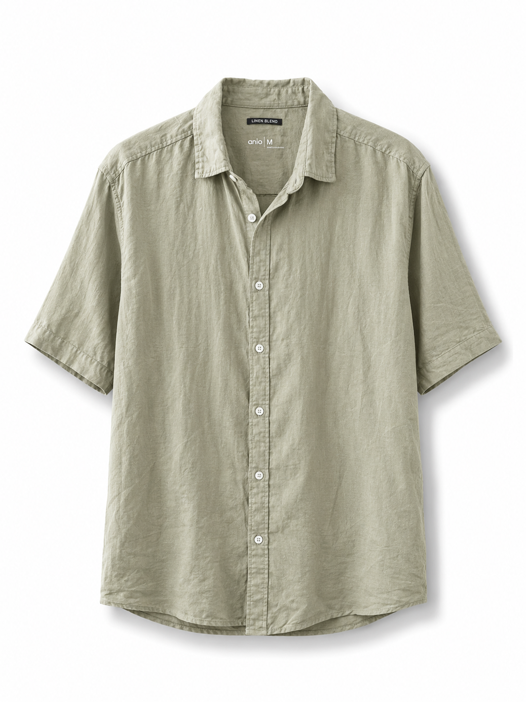 Anko linen blend shirt sage green size M