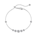 Sparkling 5A CZ Pendant Bracelet · Rhodium-Finished S925