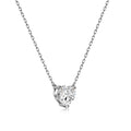 Love Heart Pendant Necklace · Rhodium-Finished S925
