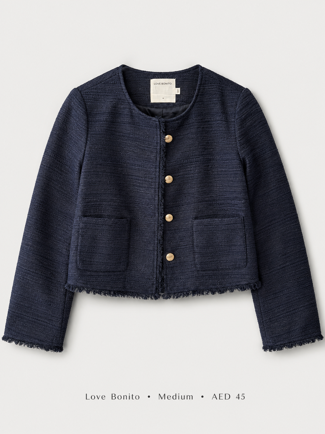 Love Bonito Tweed Jacket – Medium