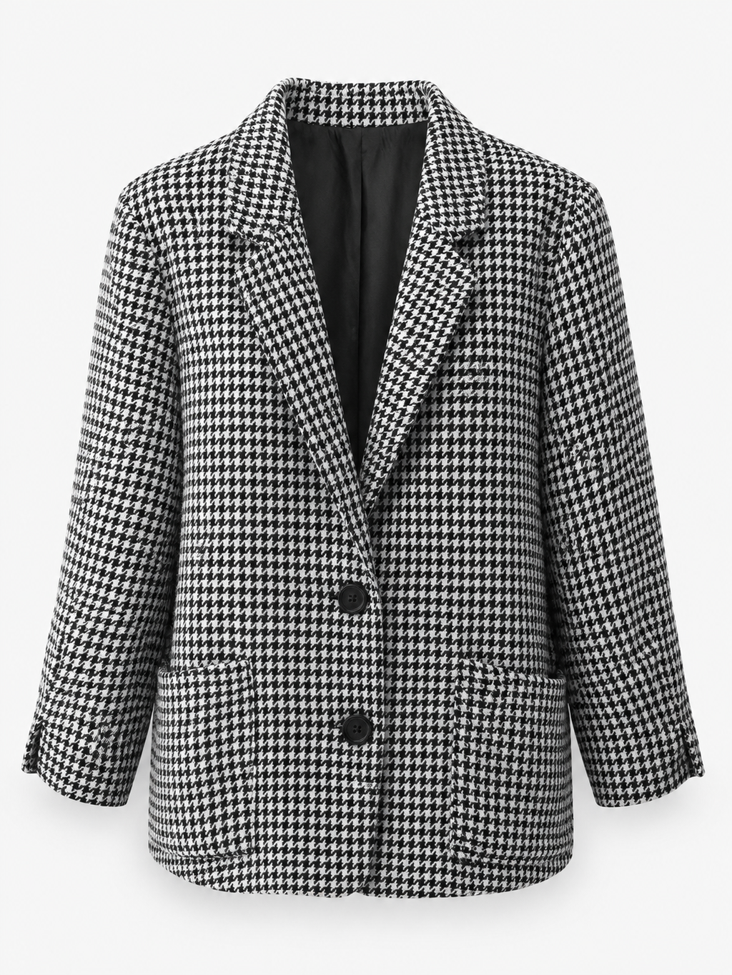 Houndstooth tweed blazer full view